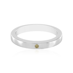 Anello in argento con Diamante Giallo I3