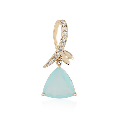 Ciondolo in oro con Opale Paraiba (AMAYANI)