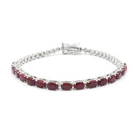 Bracciale in argento con Rubino