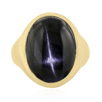 Anello in argento con Diopside Stellato d'India
