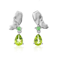 Orecchini in argento con Peridoto
