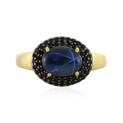 Anello in argento con Zaffiro Stellato Blu