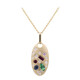 Collana in oro con Smeraldo Zambia AAA (Adela Gold)