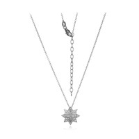 Collana in argento con Topazio Bianco