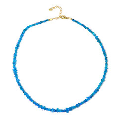 Collana in argento con Opale Blu Neon