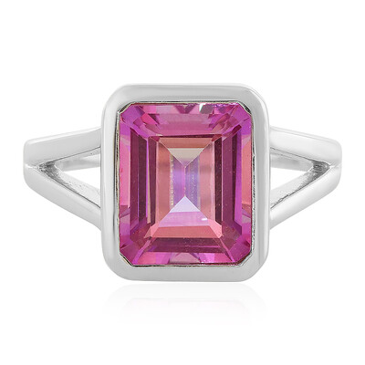 Anello in argento con Topazio Anniversario