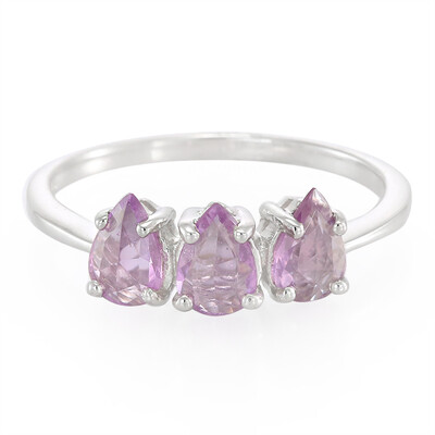 Anello in argento con Zaffiro Ceylon Porpora (non riscaldato)