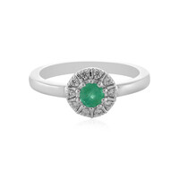 Anello in argento con Smeraldo Russo