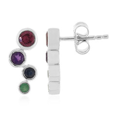 Orecchini in argento con Rodolite