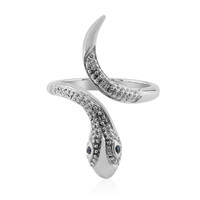 Anello in argento con Zaffiro Blu