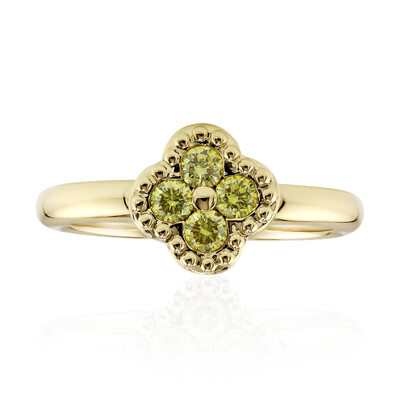 Anello in oro con Diamante Giallo VS1 (Annette)