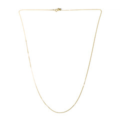 Catenina groumette regolabile con cursore in argento 925 placcato oro giallo - 61 cm - 1,8 g