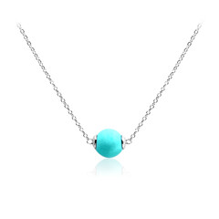 Collana in argento con Turchese Sleeping Beauty (Anne Bever)