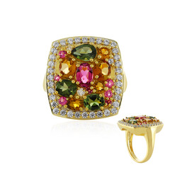 Anello in argento con Tormalina Rosa