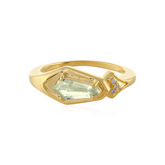 Anello in argento con Ametista Verde