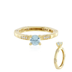 Anello in argento con Topazio Blu Cielo