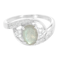 Anello in argento con Labradorite