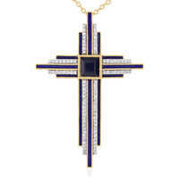 Collana in argento con Zaffiro Blu