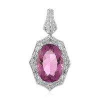 Ciondolo in argento con Fluorite Rosa del Messico