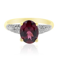 Anello in oro con Rodolite-Lampone-AAA (de Melo)