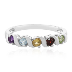 Anello in argento con Granato Mozambico