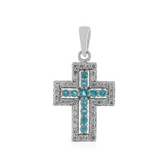 Ciondolo in argento con Apatite Blu