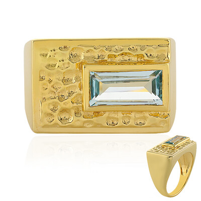 Anello in argento con Topazio Blu Cielo