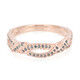 Anello placcato in oro con Diamante Fancy