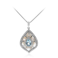 Collana in oro con Acquamarina Brasiliana AAA (CIRARI)