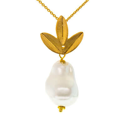 Collana in argento con Perla di Acqua Dolce (Joias do Paraíso)