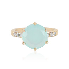 Anello in oro con Opale Paraiba (AMAYANI)
