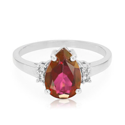 Anello in argento con Topazio Ciliegia