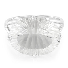 Anello in argento con Petalite