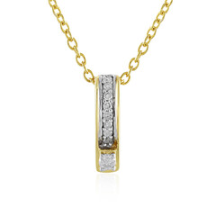 Collana in argento con Diamante I4 (J)