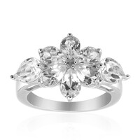 Anello in argento con Topazio Bianco