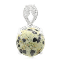 Ciondolo in argento con Diaspro Dalmata