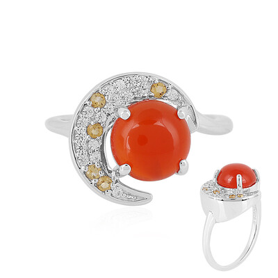 Anello in argento con Corniola