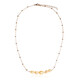 Collana in argento con Perla d'Acqua Dolce Arancione (TPC)