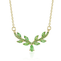Collana in argento con Tsavorite