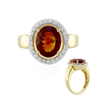 Anello in argento con Citrino Madeira
