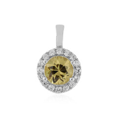 Ciondolo in argento con Zircone Giallo