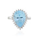 Anello in argento con Topazio Blu Cielo