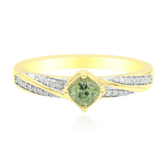 Anello in oro con Demantoide del Madagascar (John Ferry)