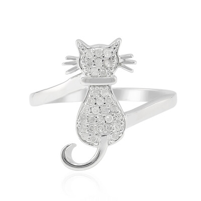 Anello in argento con Diamante I3 (I)