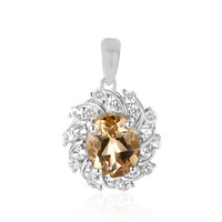 Ciondolo in argento con Quarzo Champagne