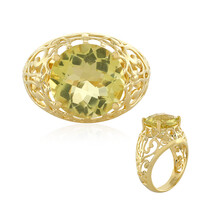 Anello in argento con Quarzo Limone