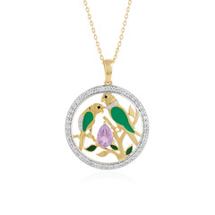 Collana in argento con Ametista Rose de France
