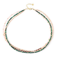 Collana in argento con Granato Mozambico (Riya)