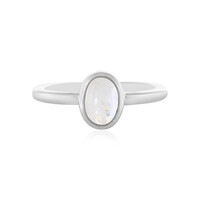 Anello in argento con Pietra di Luna Arcobaleno