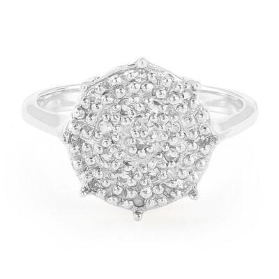 Anello in argento con Topazio Bianco